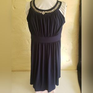 Haani Dress With Rhinestone Neck XL. FF88